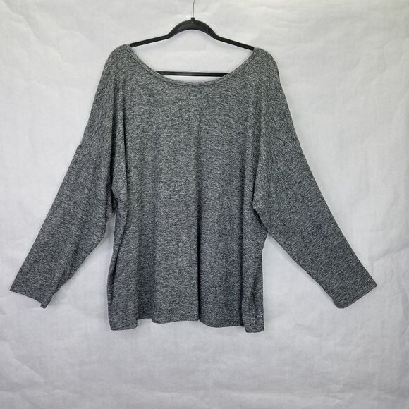 Beyond Yoga Weekend Traveler Pullover 3X Cross Back Long Sleeve Heather Grey USA - Picture 2 of 13